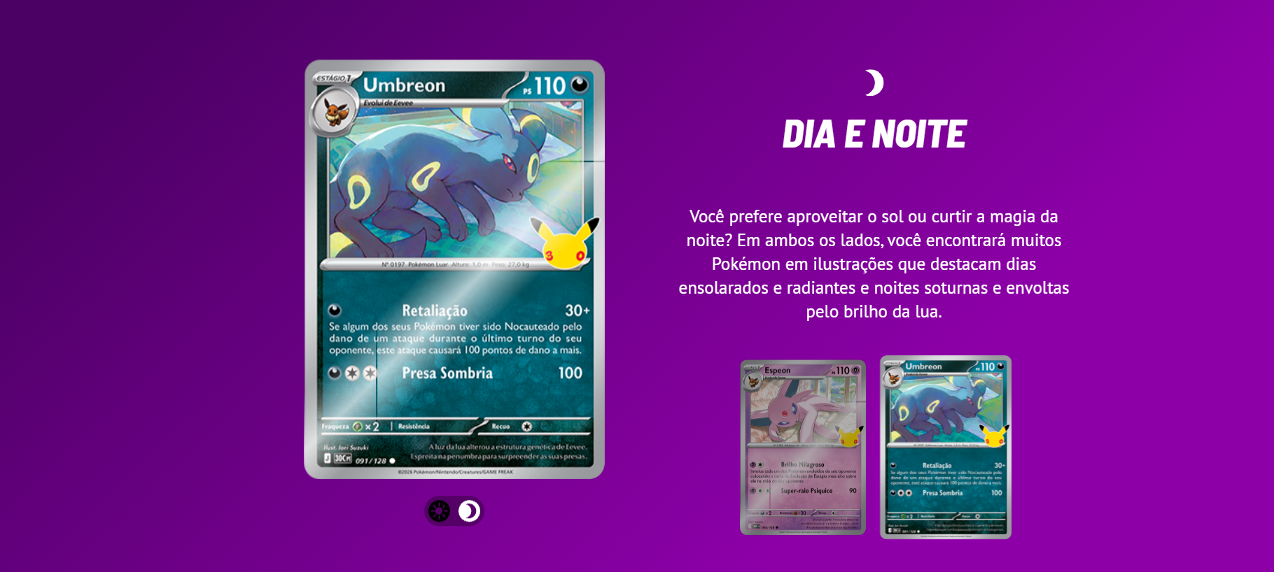 Pokémon TCG 30 Anos - Dia e Noite (Umbreon)