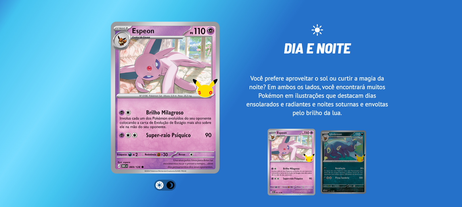 Pokémon TCG 30 Anos - Dia e Noite (Espeon)