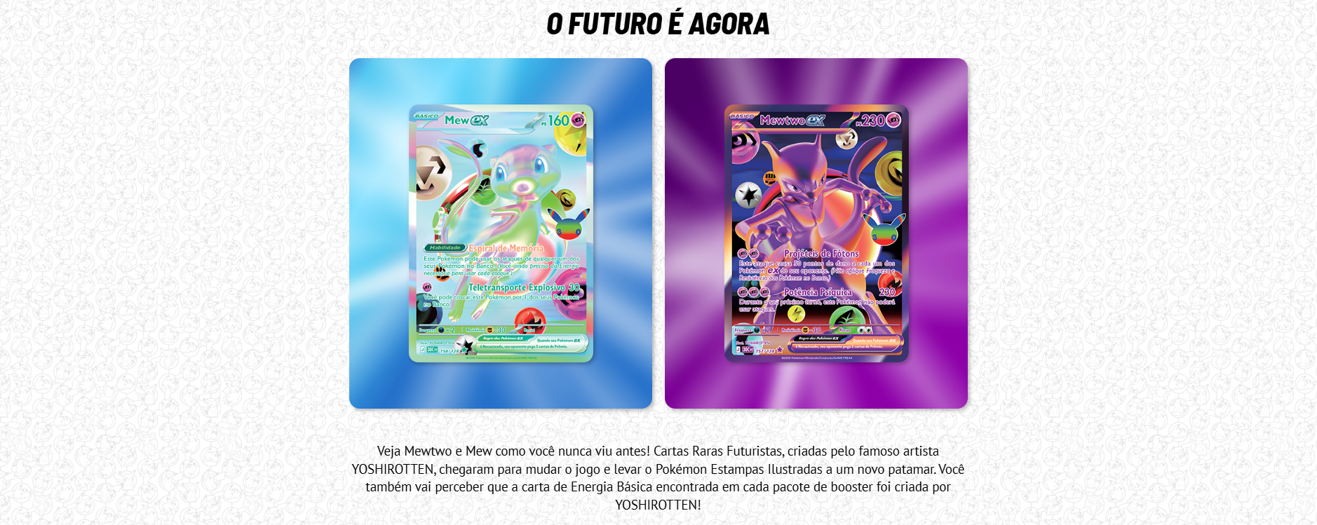 O futuro é agora - Mew ex e Mewtwo ex